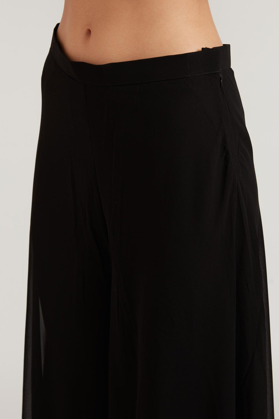 Neerus Black Georgette Embellished Suit Set - detail view 4