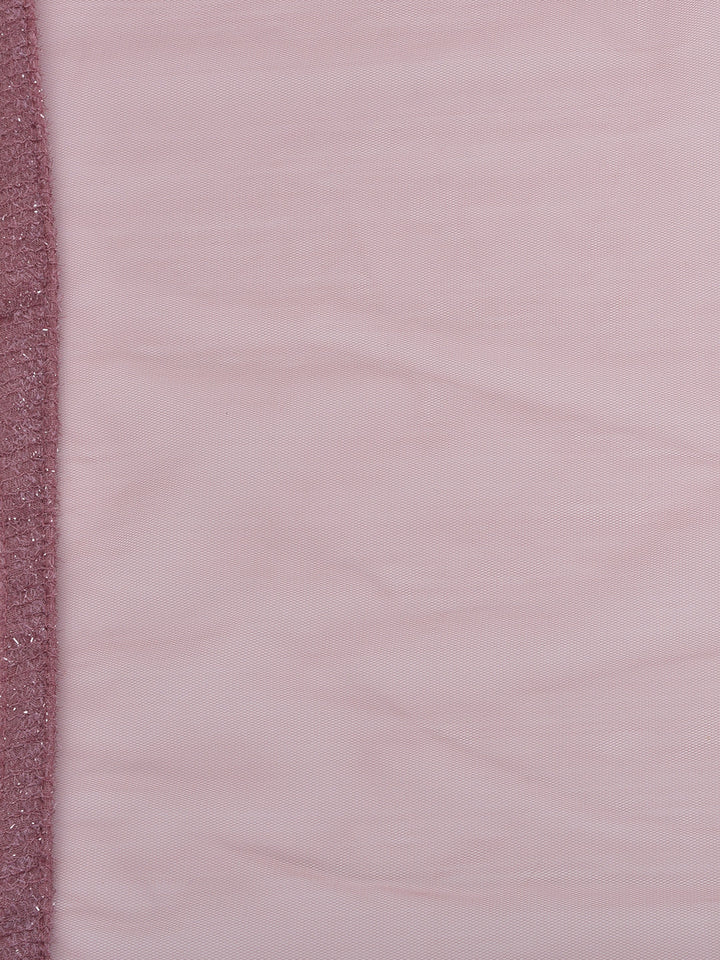 Neerus Pink net embellished gown - detail view 3