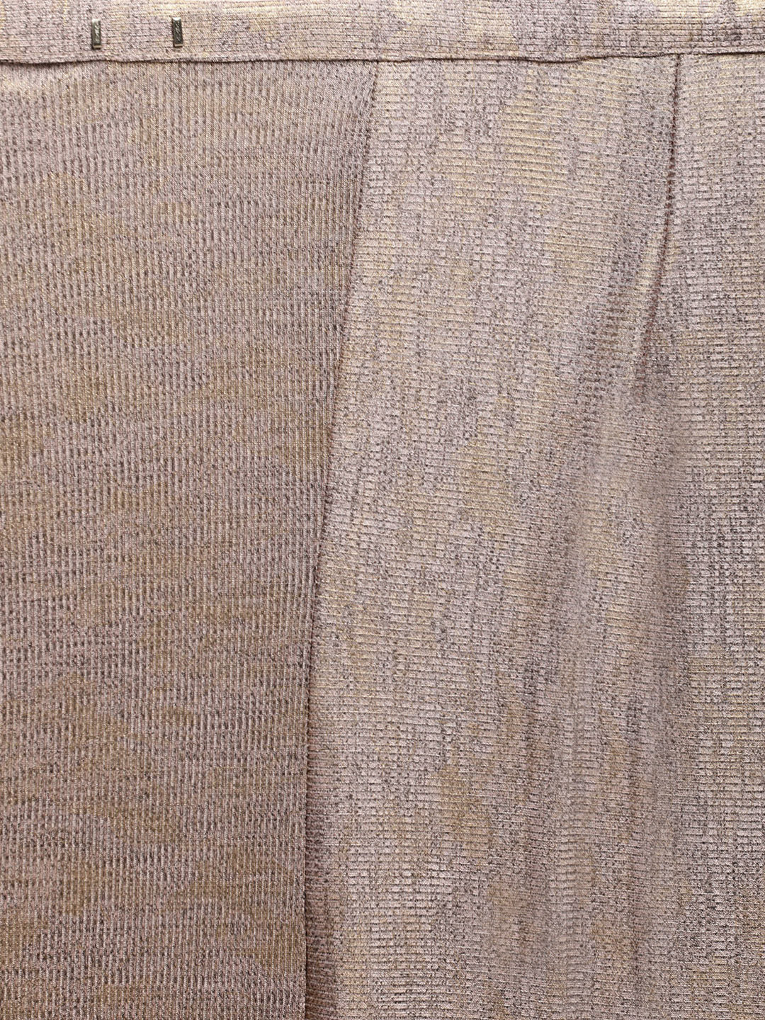 Neerus Pink viscose rayon drape saree with stitched blouse - detail view 1