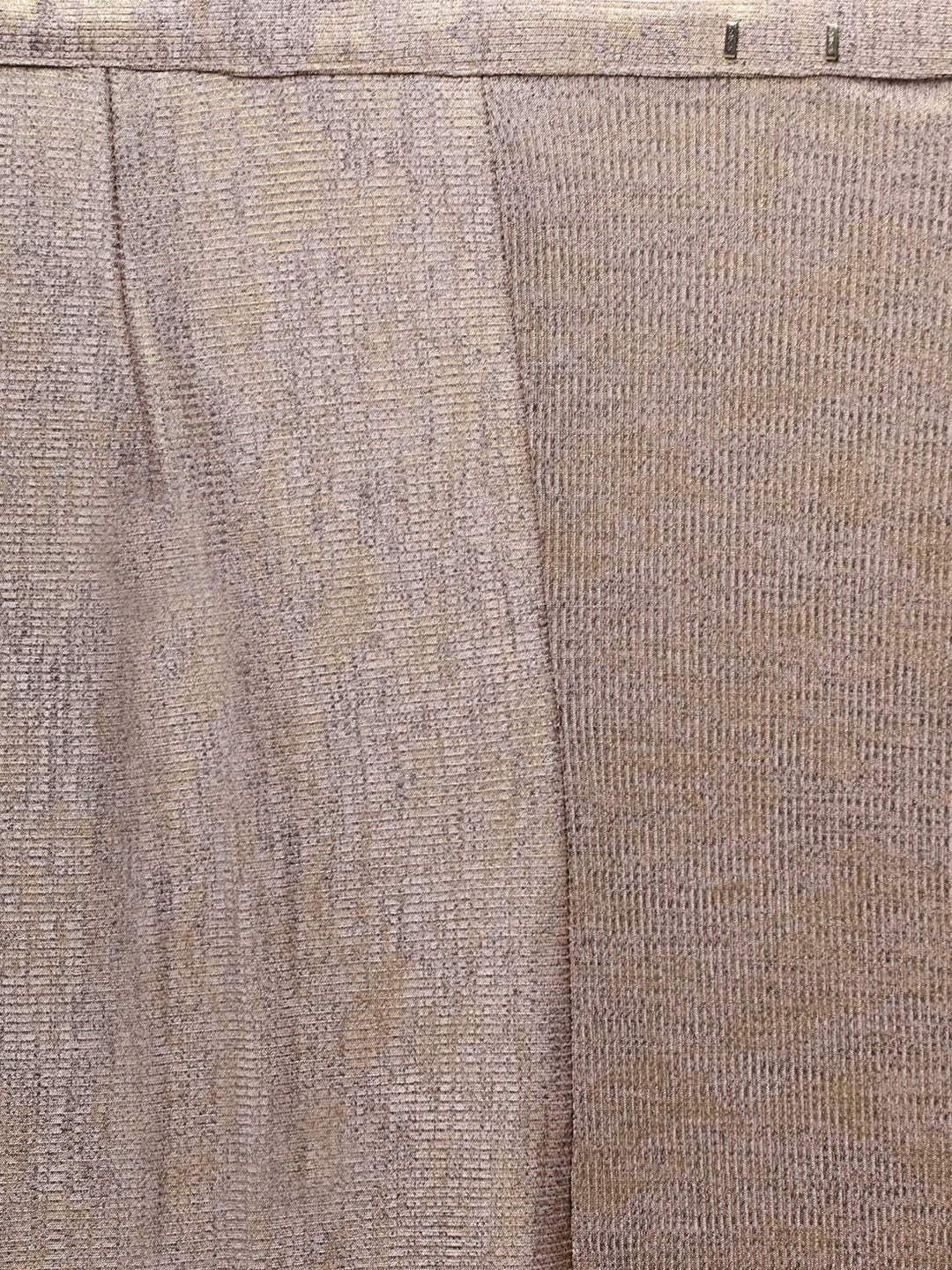 Neerus Pink viscose rayon drape saree with stitched blouse - detail view 4