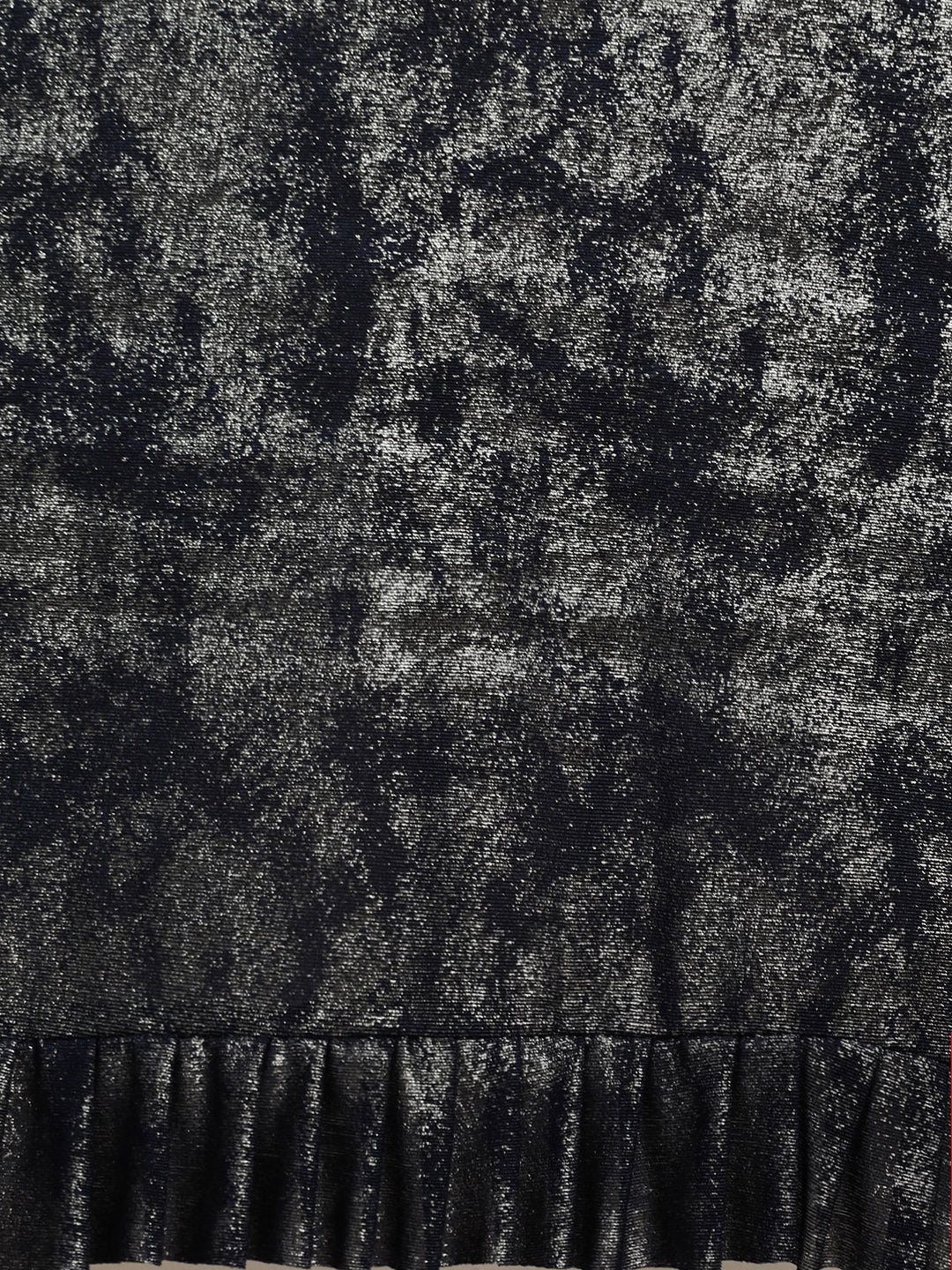 Neerus Blue printed ready to wear saree with blouse - detail view 4