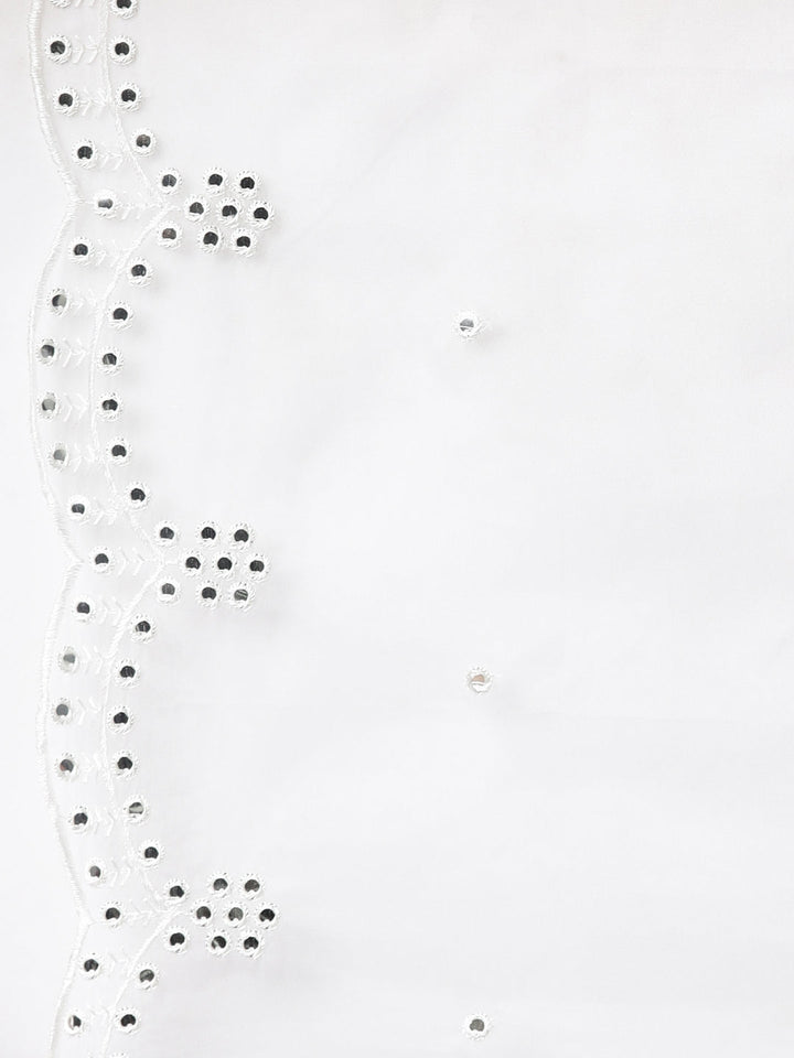 Neerus Yellow Regular Scalloped Floral Readymade suits