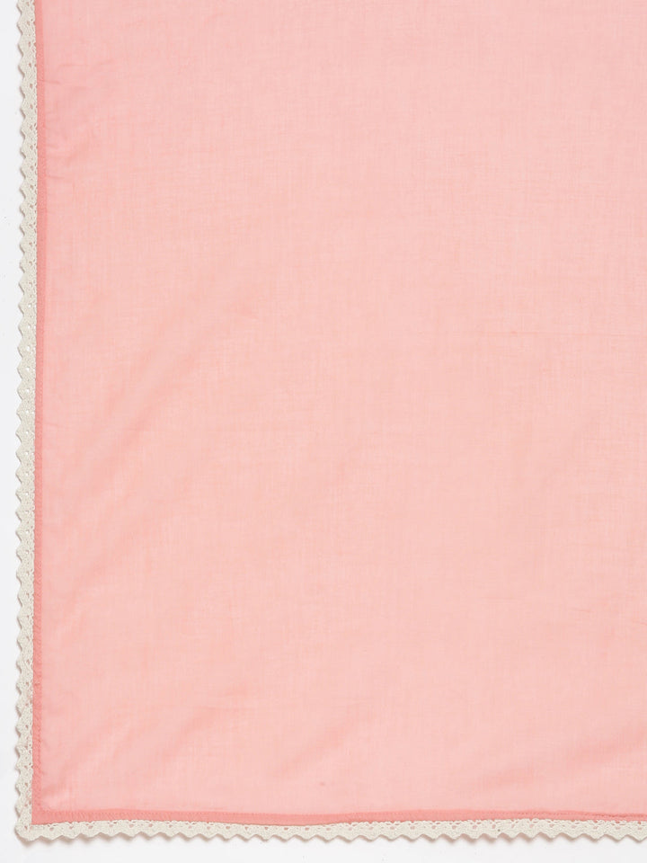 Neerus White solid straight suit set with dupatta - detail view 4