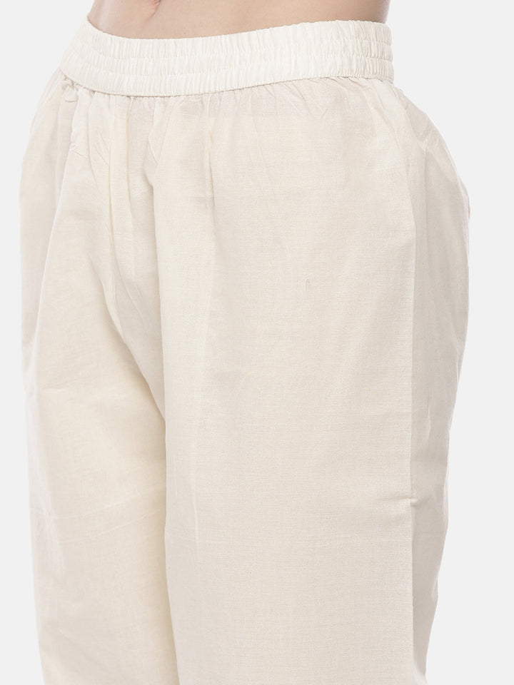 Neerus Yellow rayon embellished straight kurta - detail view 4