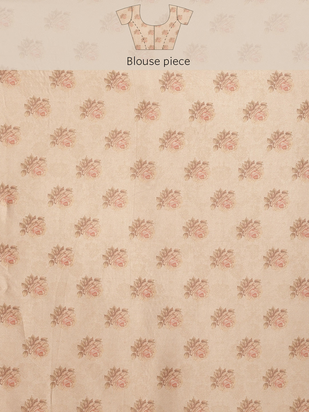 Neerus Beige organza embellished saree - detail view 3