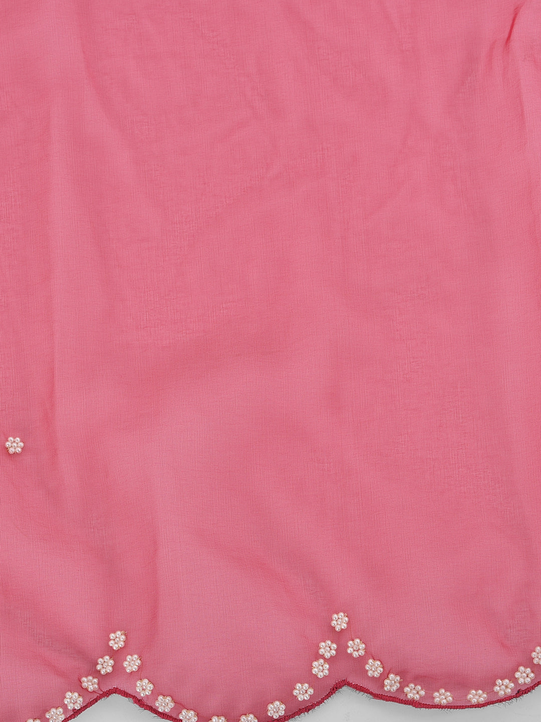 Neerus Pink embellished kurta set with pant and dupatta - detail view 3