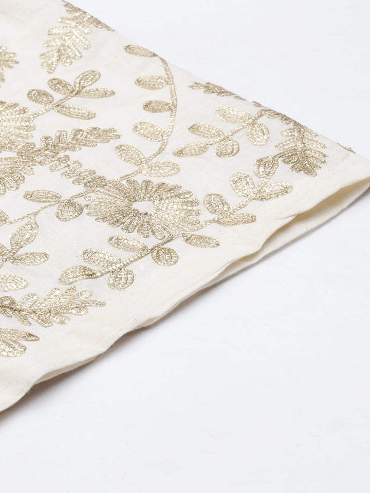 Neerus Beige solid flared palazzo bottom - detail view 4