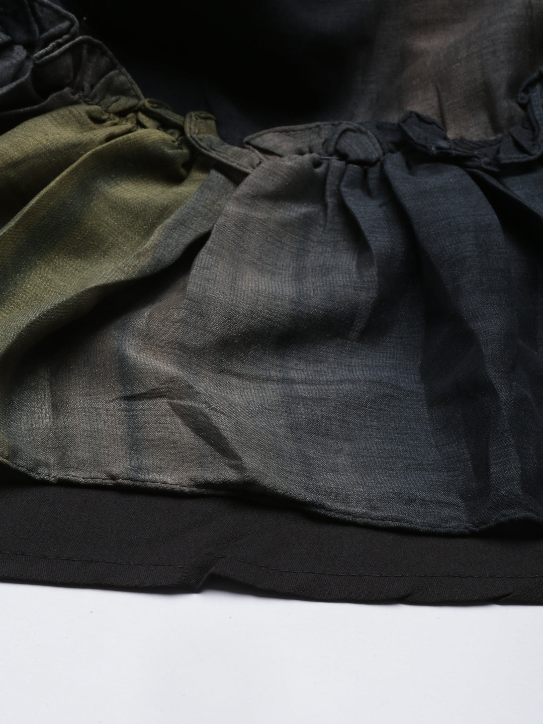 Neerus Grey silk solid kurta - detail view 4