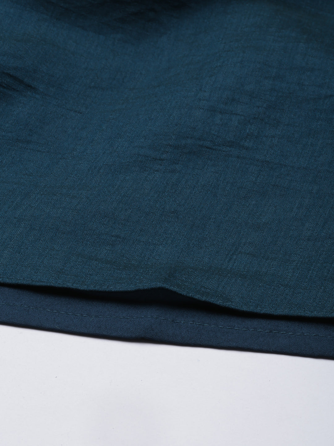 Neerus Blue silk solid kurta by Neerus - detail view 4