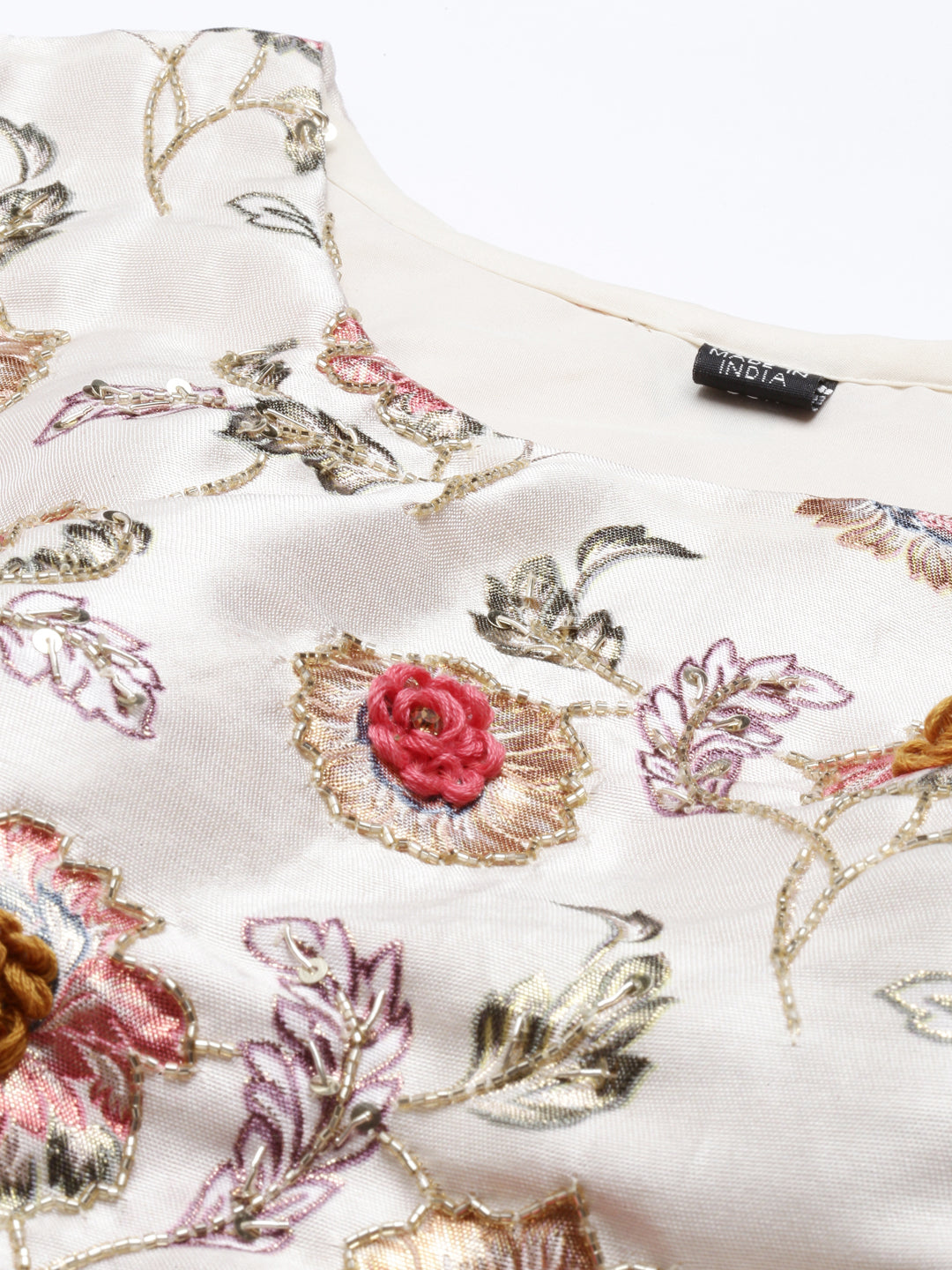Neerus Green Georgette Embellished Suit Set - detail view 9