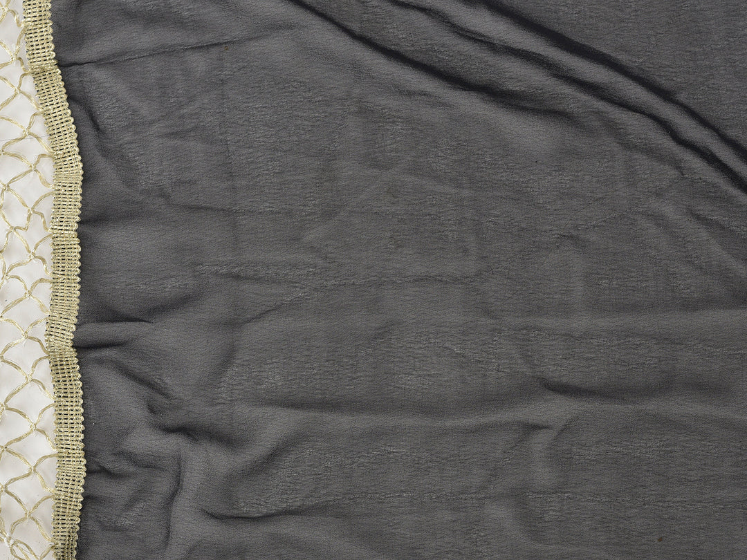 Neerus Black georgette embellished kurta set - detail view 3