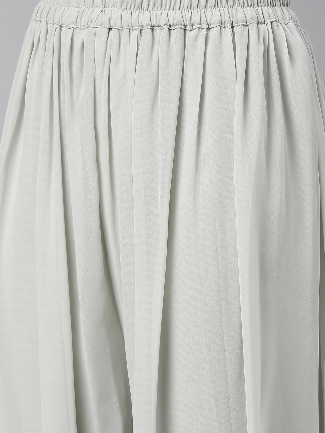 Neerus Grey georgette embellished kurta set - detail view 4