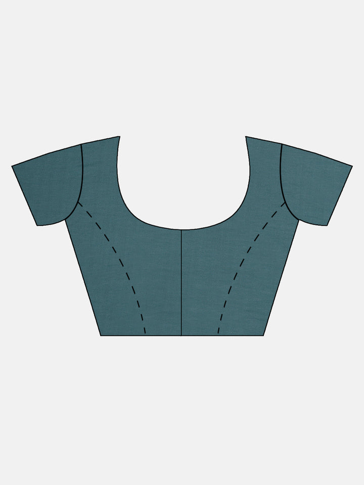 Neerus Green embellished saree with blouse - detail view 2