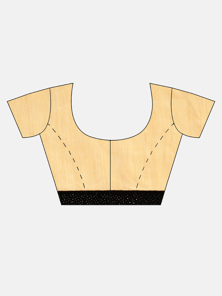 Neerus Gold crepe embellished saree with blouse - detail view 2