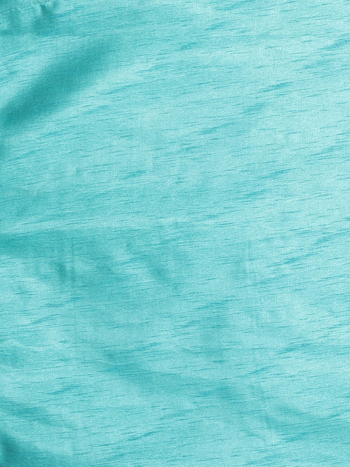 Neerus Orange chiffon embroidered saree - detail view 3