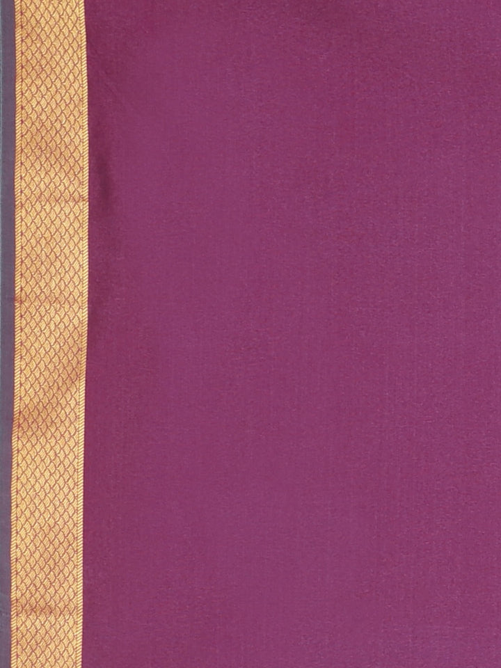Neerus Green silk woven saree - detail view 3