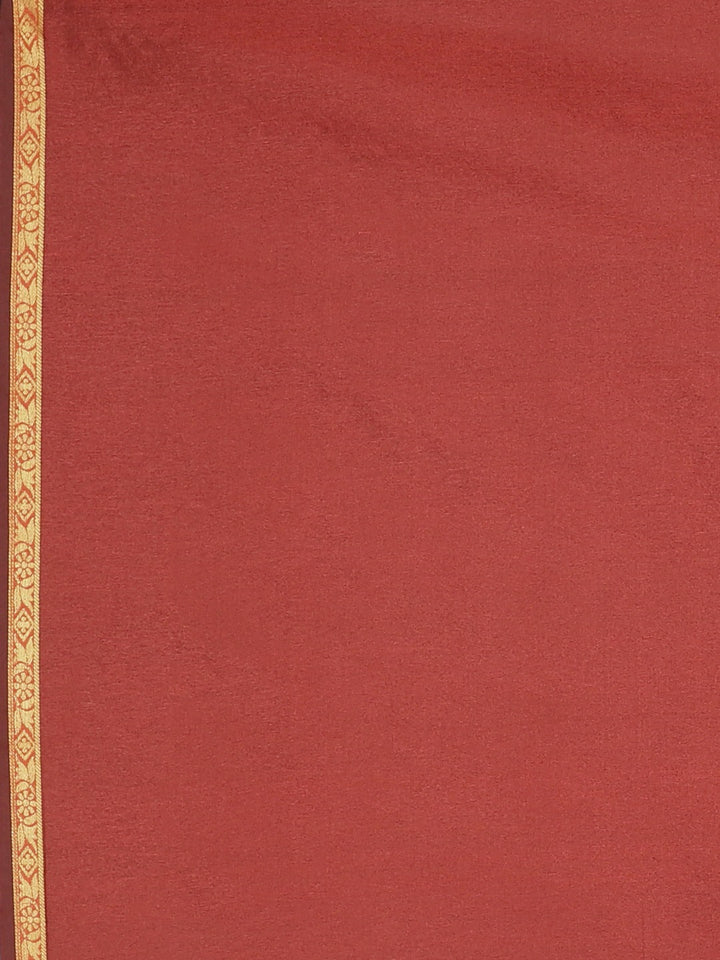 Neerus Blue silk woven saree - detail view 3