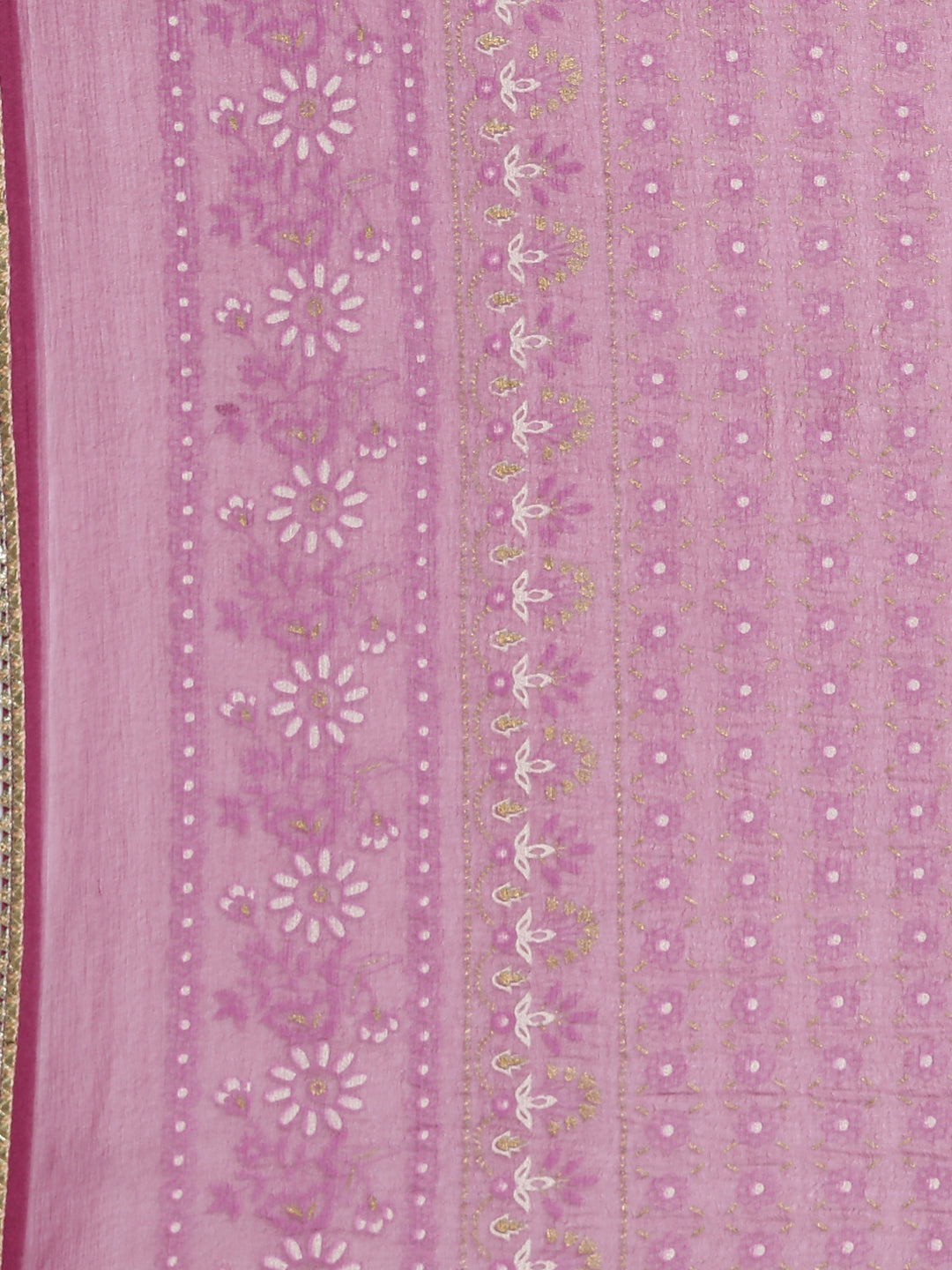 Neerus Purple georgette mirror work suit set - detail view 4