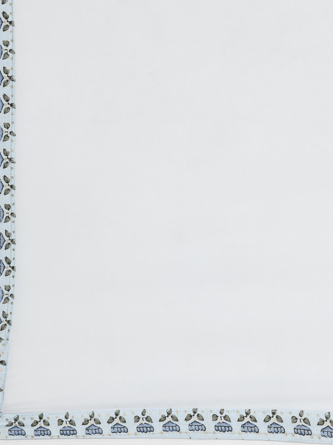 Neerus Blue Viscose Rayon Printed Kurta Set - detail view 4