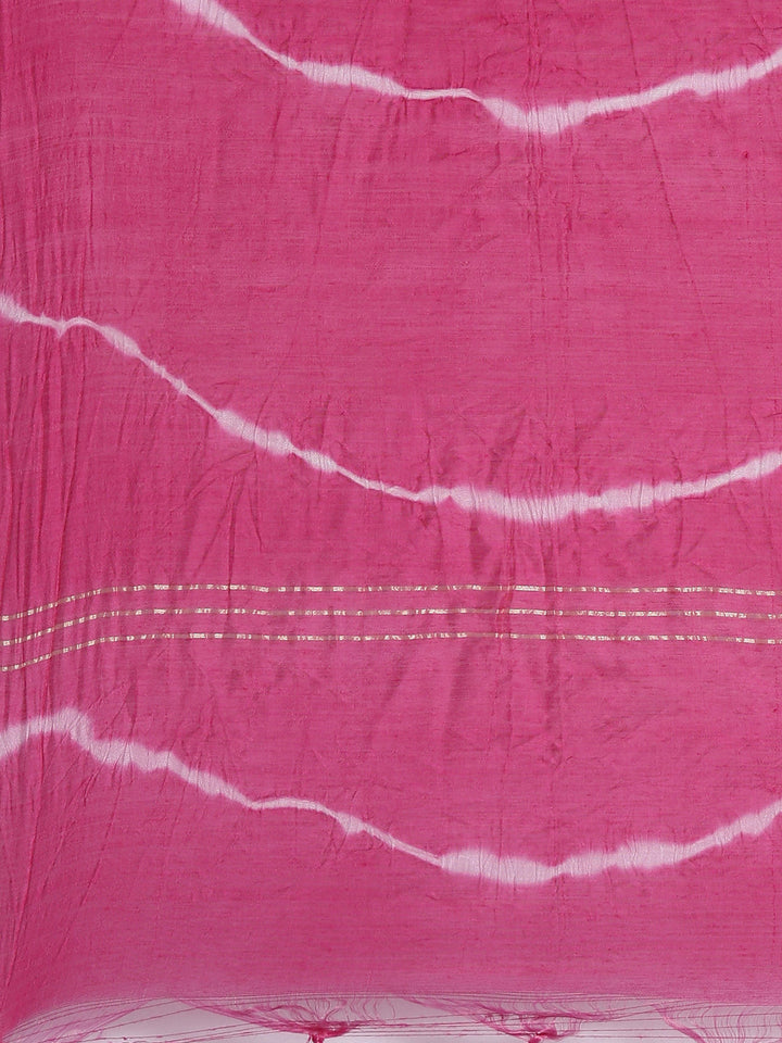 Neerus Pink cotton chikankari anarkali kurti - detail view 2