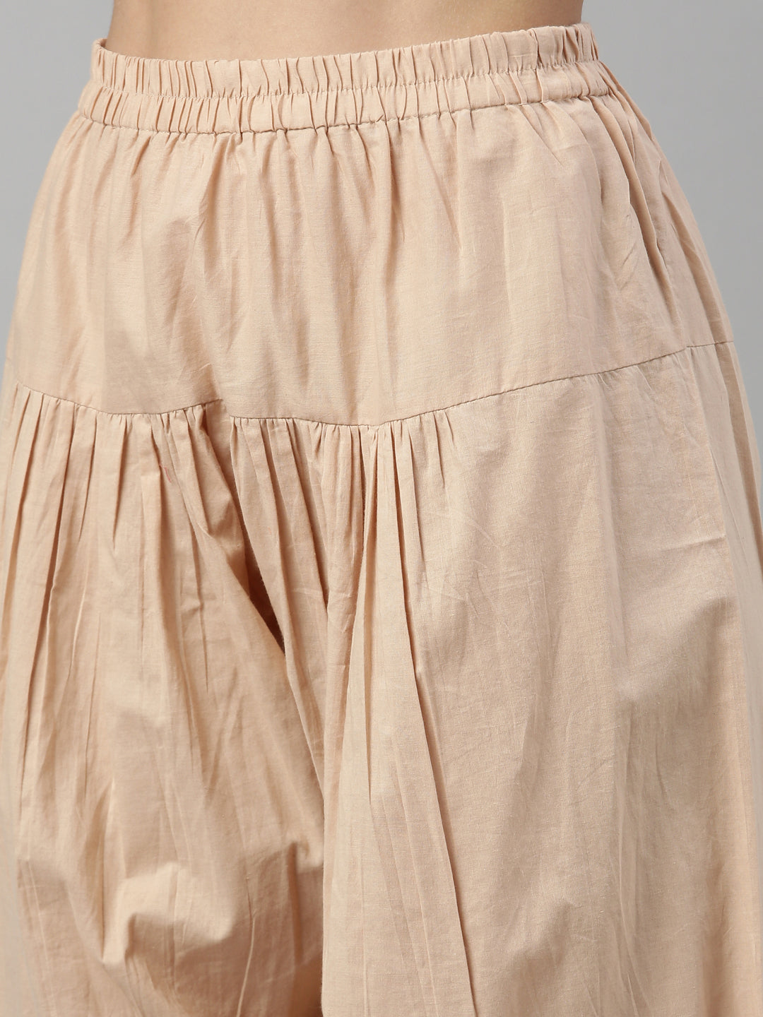 Neerus Beige cotton embroidered suit set - detail view 5
