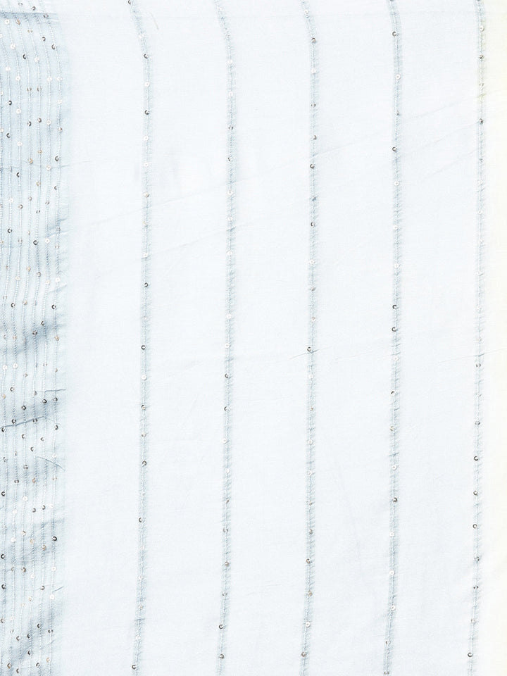 Neerus Yellow muslin solid kurta - detail view 7