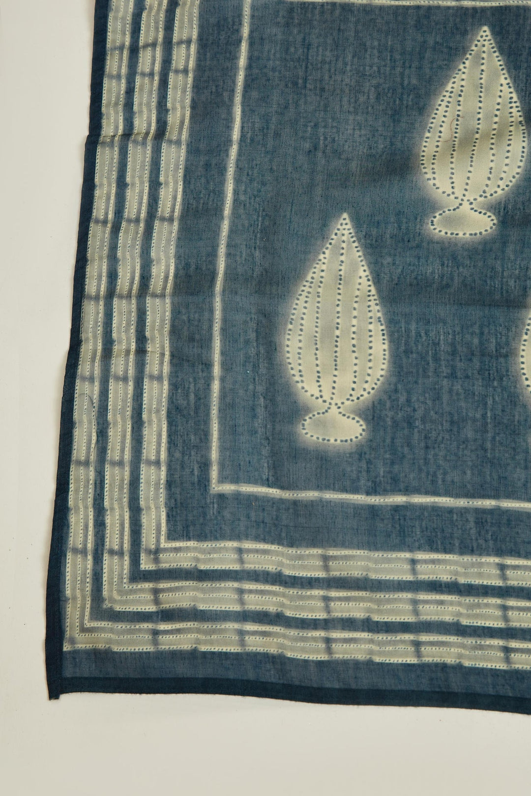 Neerus Blue Banarasi embellished kurta set - detail view 4