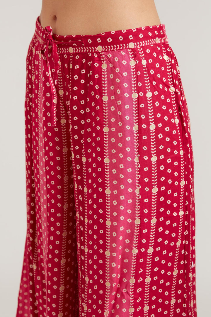 Neerus Pink cotton suit set - detail view 4