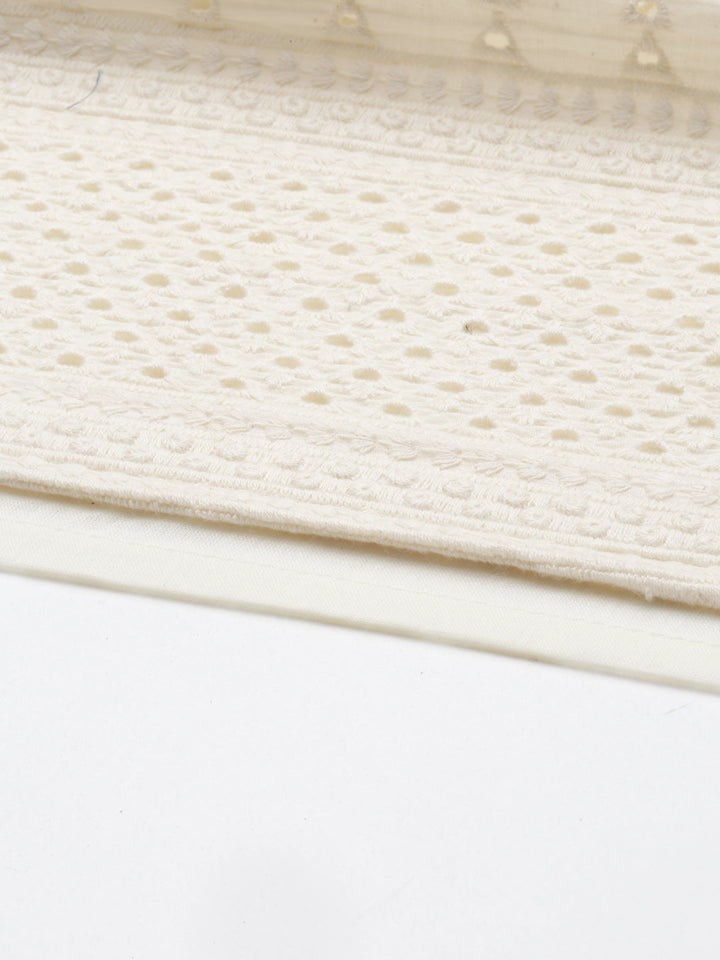 Neerus Beige cotton ethnic suit set - detail view 7
