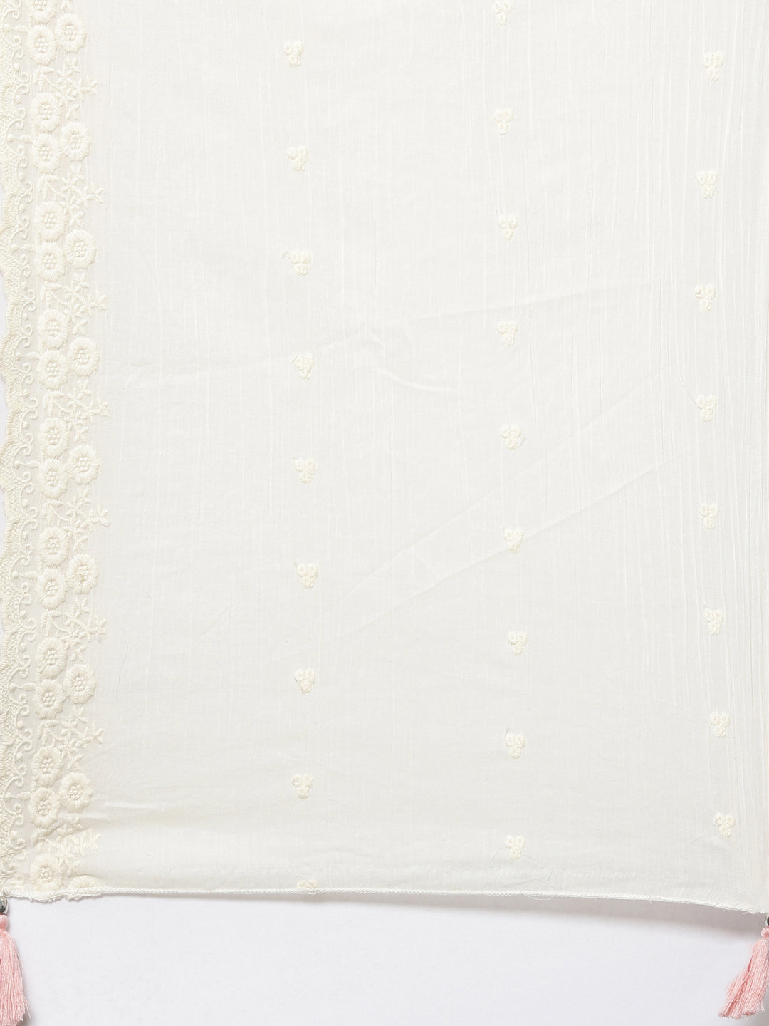 Neerus Beige cotton ethnic suit set - detail view 8
