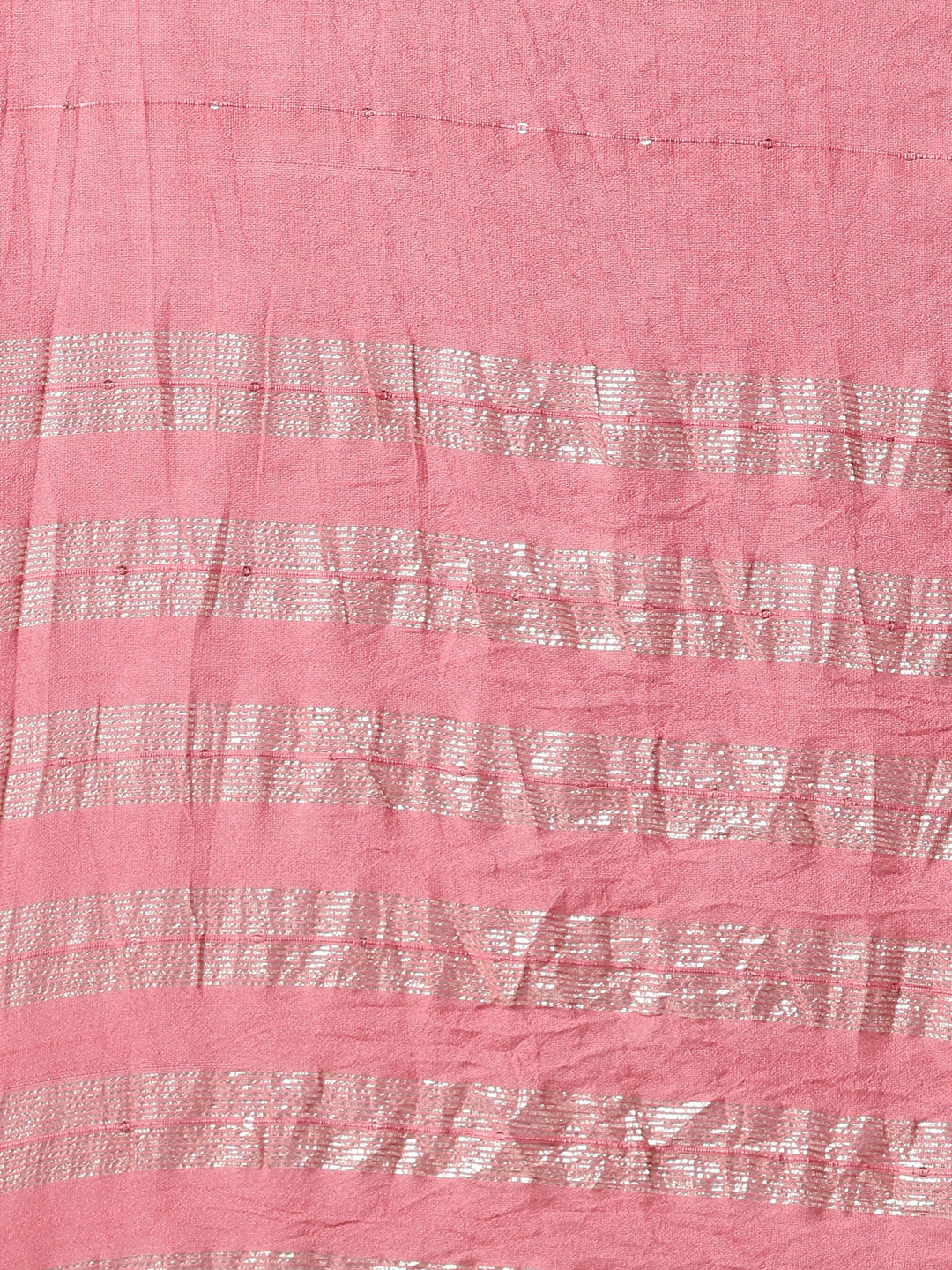 Neerus Pink solid straight suit set with dupatta - detail view 4