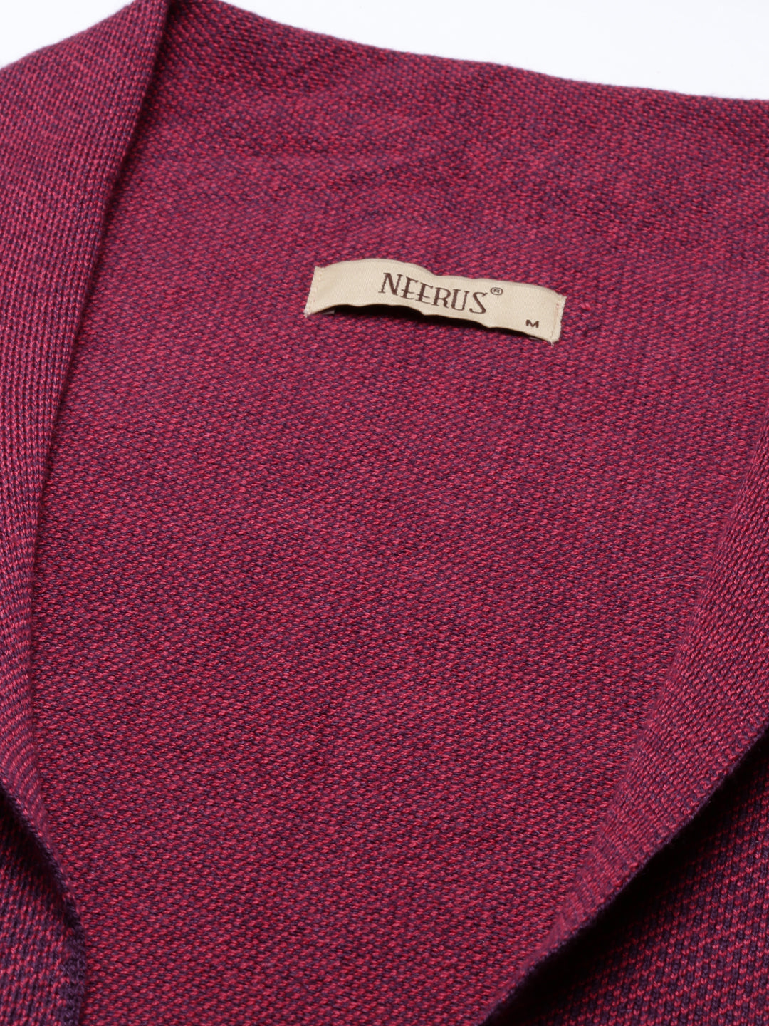 Neerus Grey wool straight kurti - detail view 4