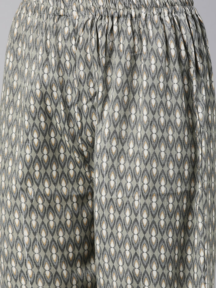 Neerus Grey rayon straight kurta for women - detail view 6