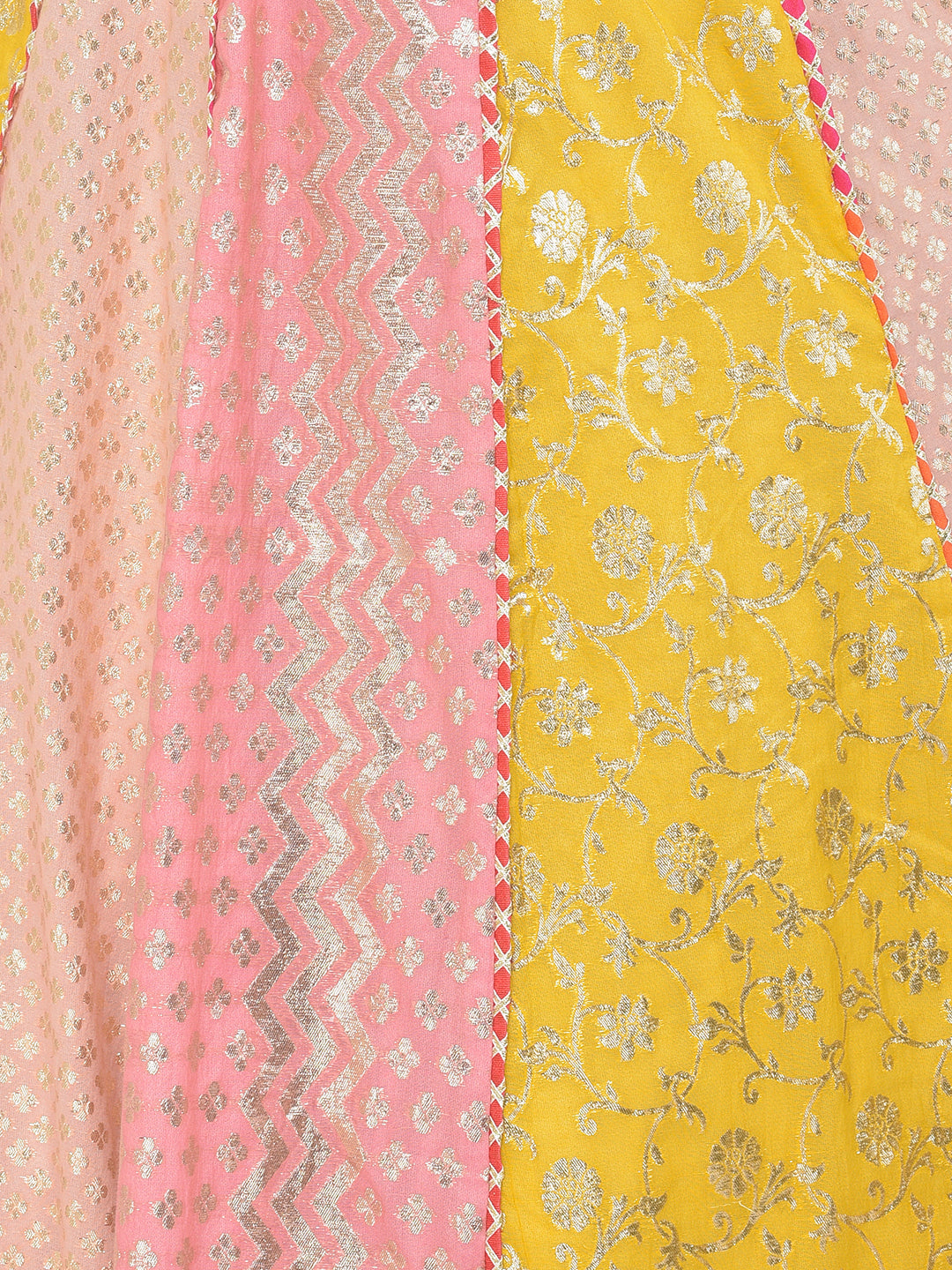 Neerus Multi Banarasi Mirror Work Lehenga Choli - detail view 2