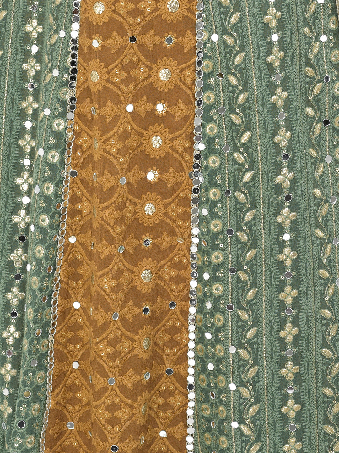 Neerus Multi georgette embellished lehenga choli set - detail view 2