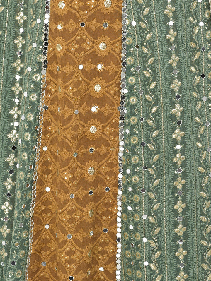 Neerus Multi georgette embellished lehenga choli set - detail view 2