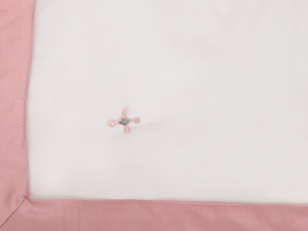Neerus Pink net mirror work gown - detail view 3