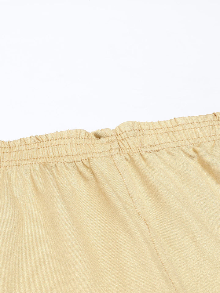 Neerus Gold cotton embellished leggings - detail view 3