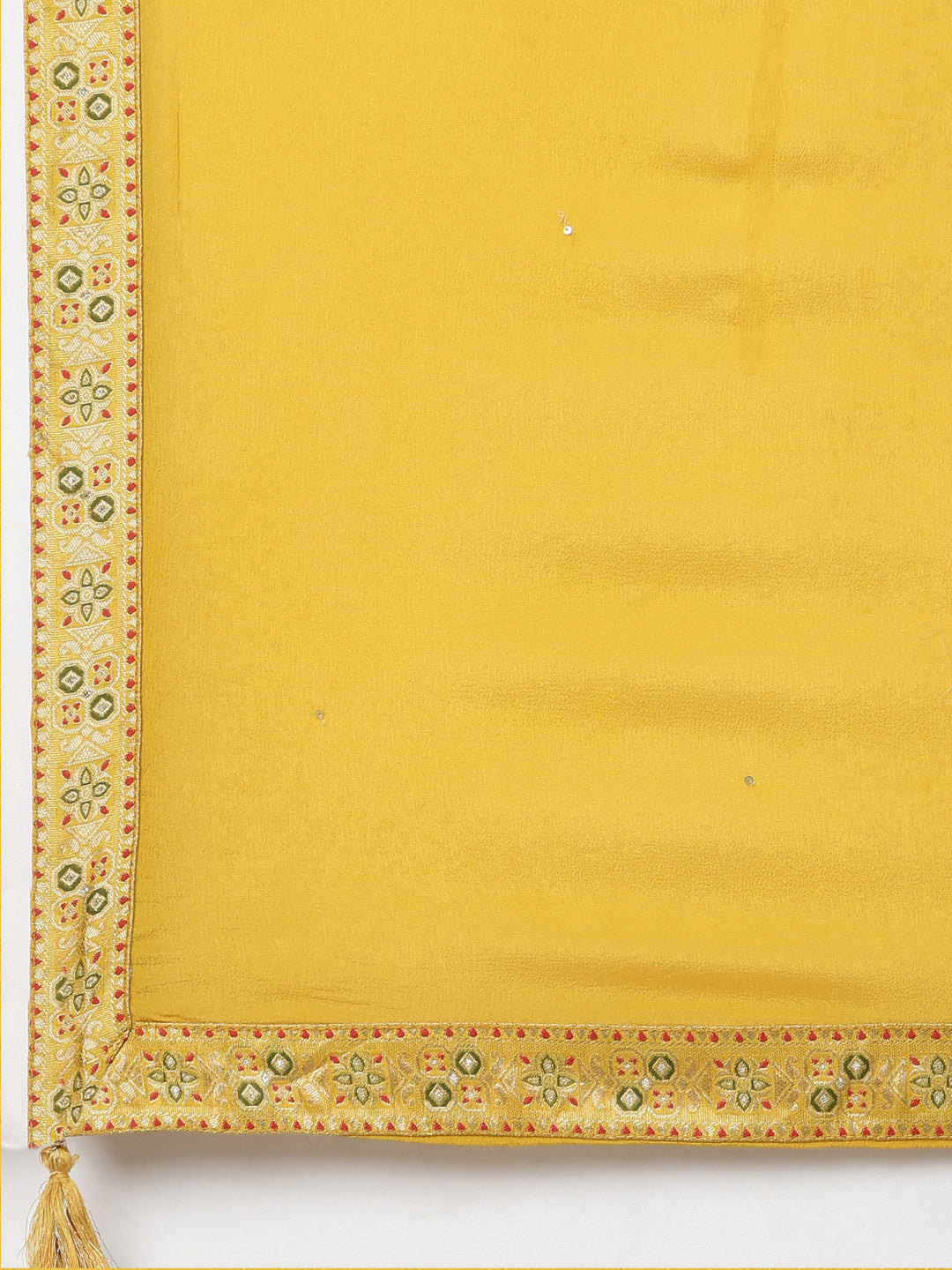 Neerus Yellow printed straight kurta set - detail view 4
