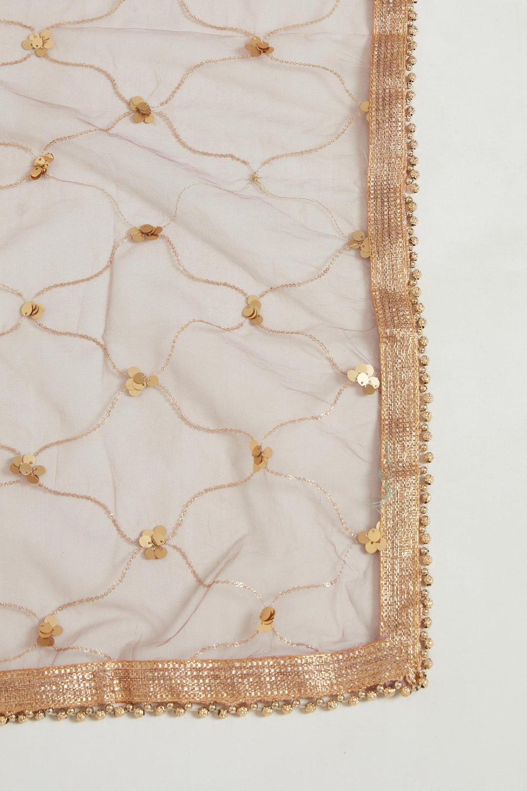 Neerus Purple georgette kurta set - detail view 3