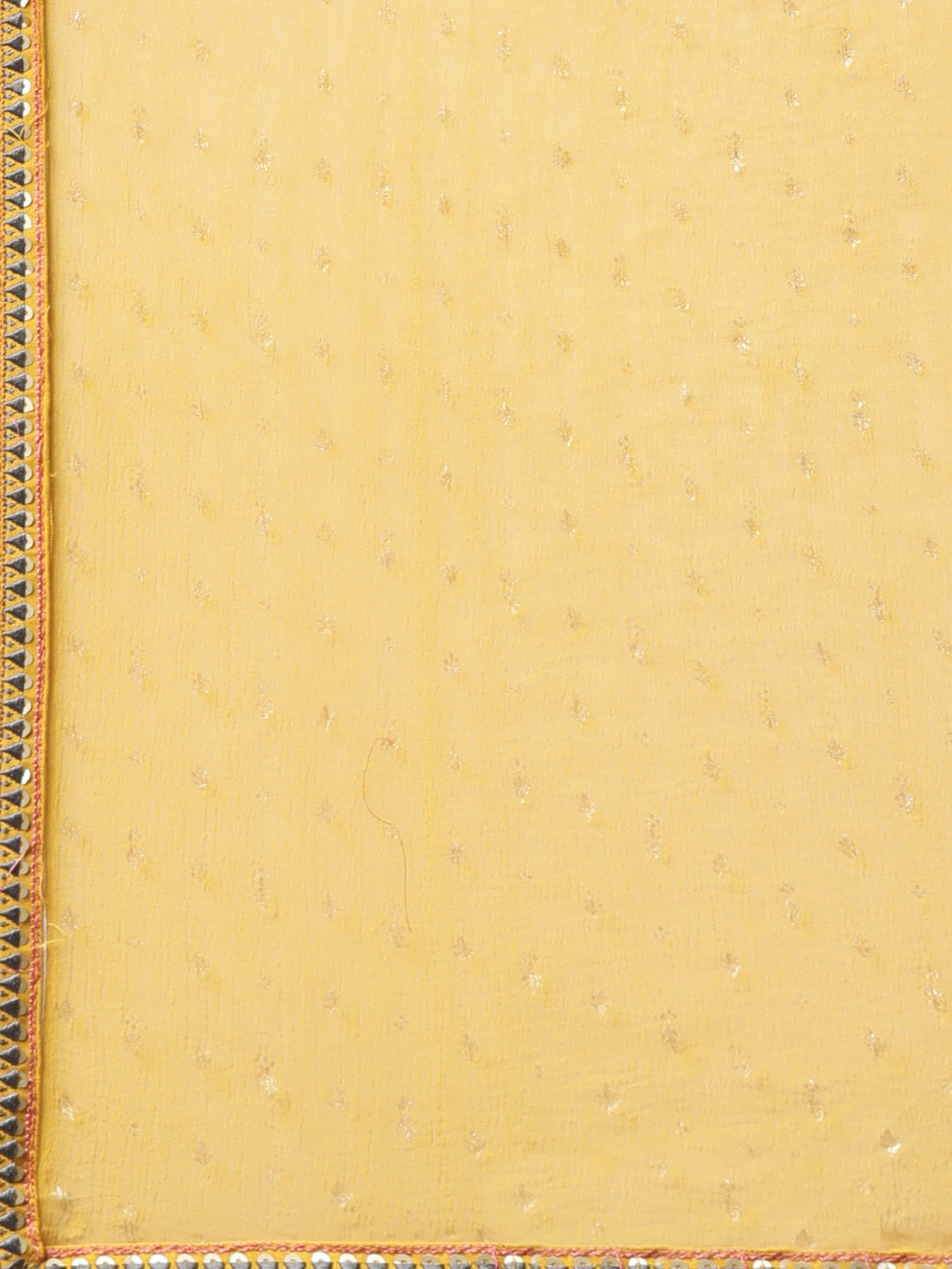 Neerus Yellow viscose rayon printed suit set - detail view 4
