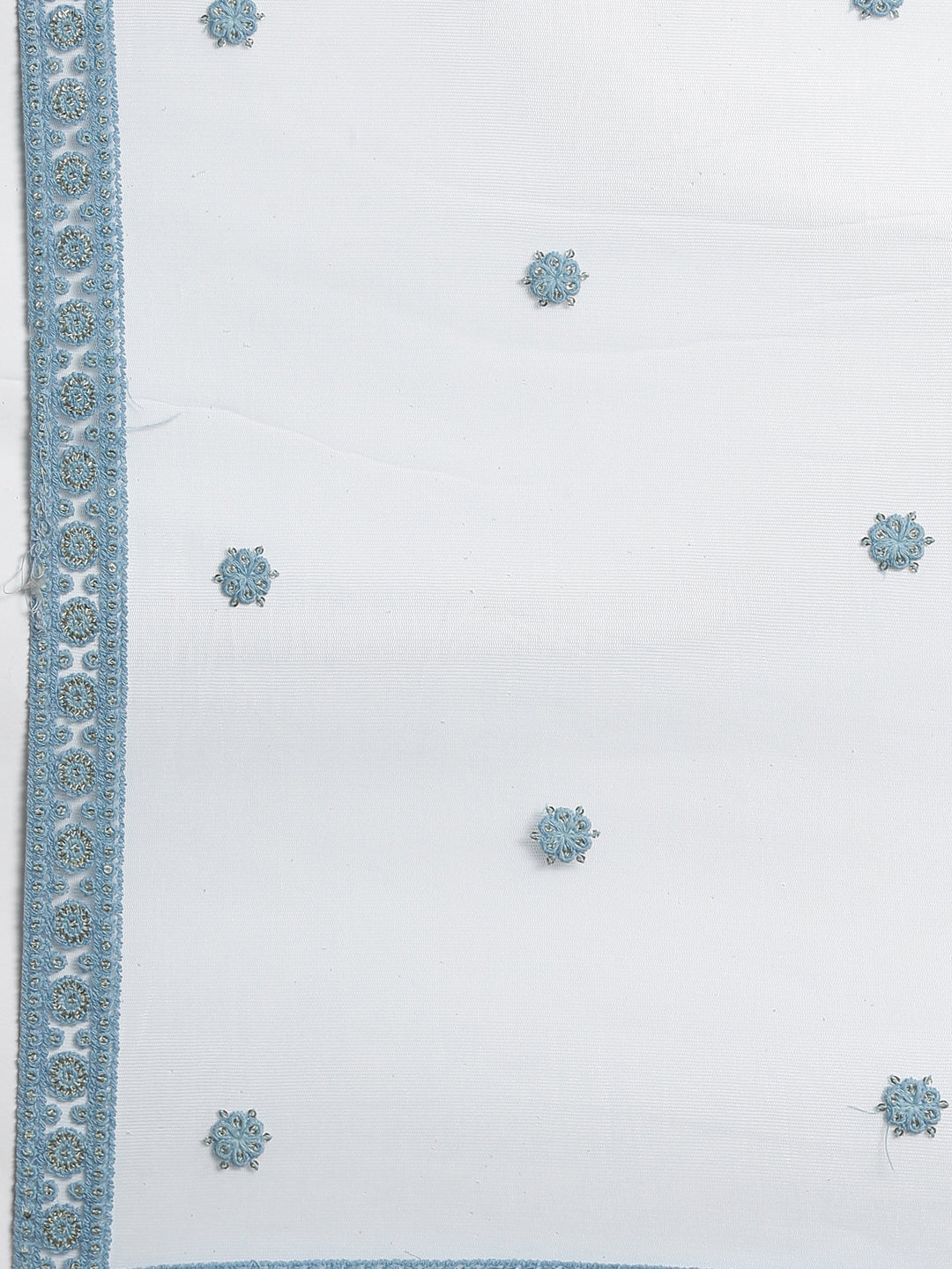 Neerus Blue net embroidered gown - detail view 3