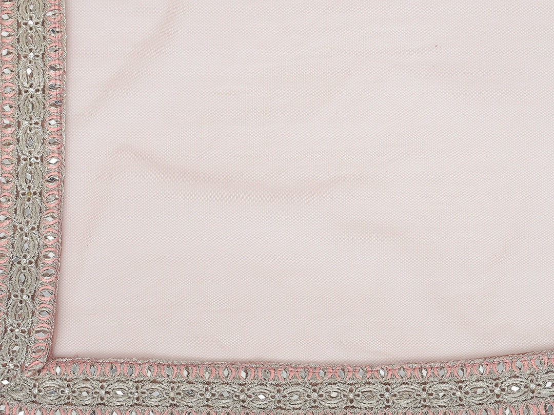 Neerus Pink net embroidered sharara set - detail view 3
