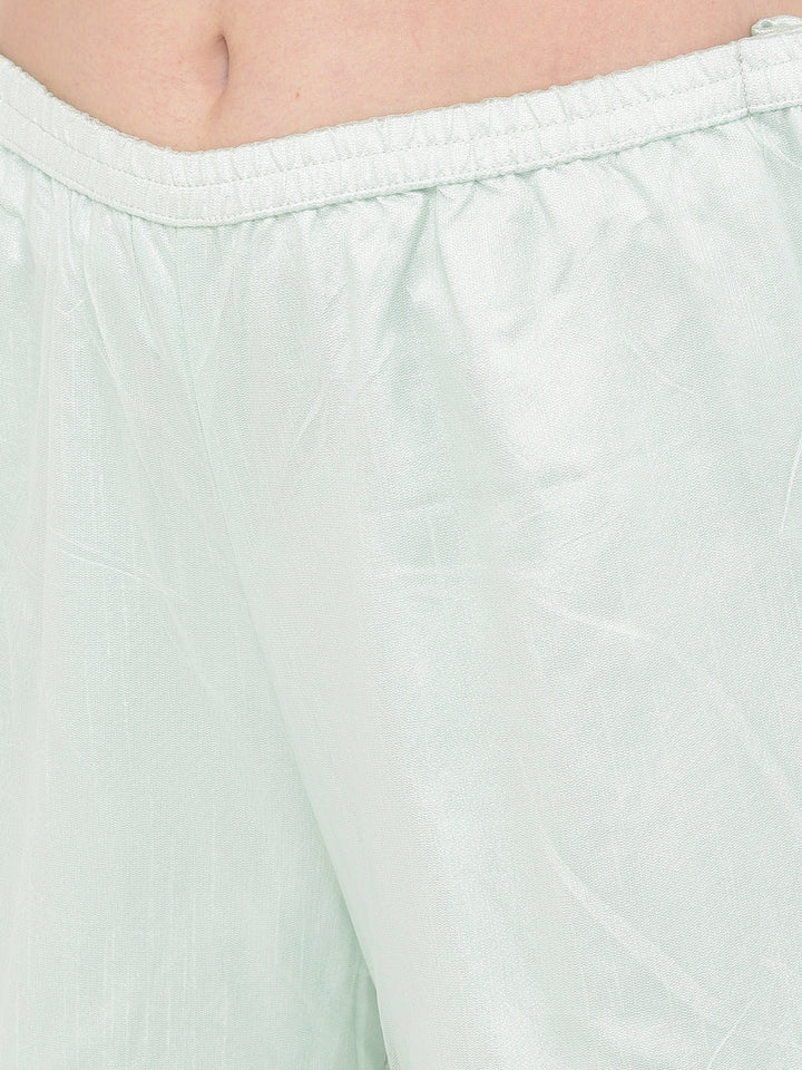 Neerus Green net embroidered sharara set - detail view 6