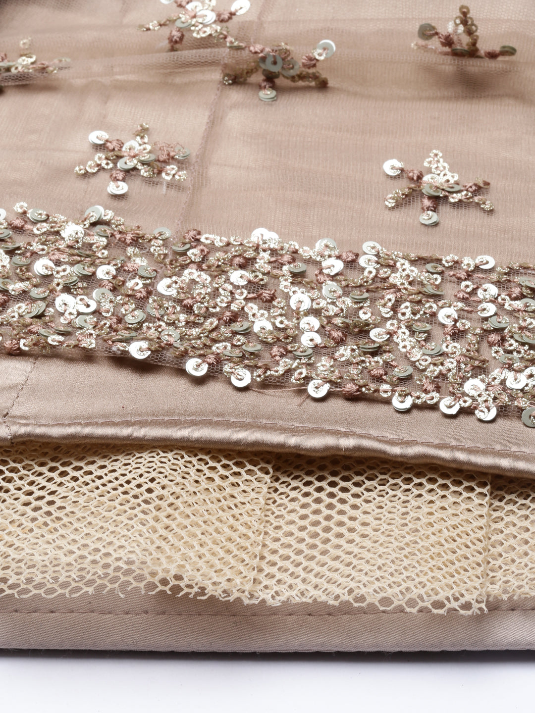 Neerus Gold net embellished lehenga set - detail view 11