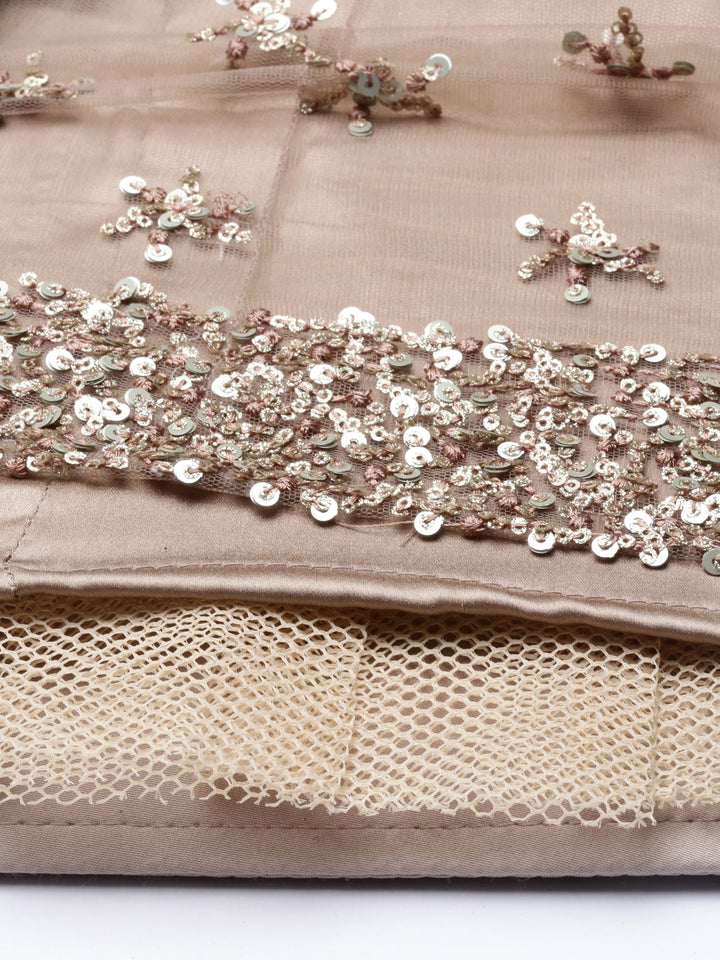 Neerus Gold net embellished lehenga set - detail view 11
