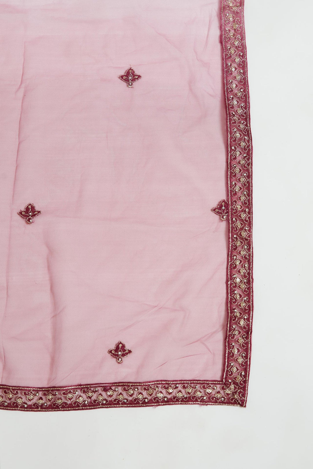Neerus Purple net embroidered gown - detail view 1