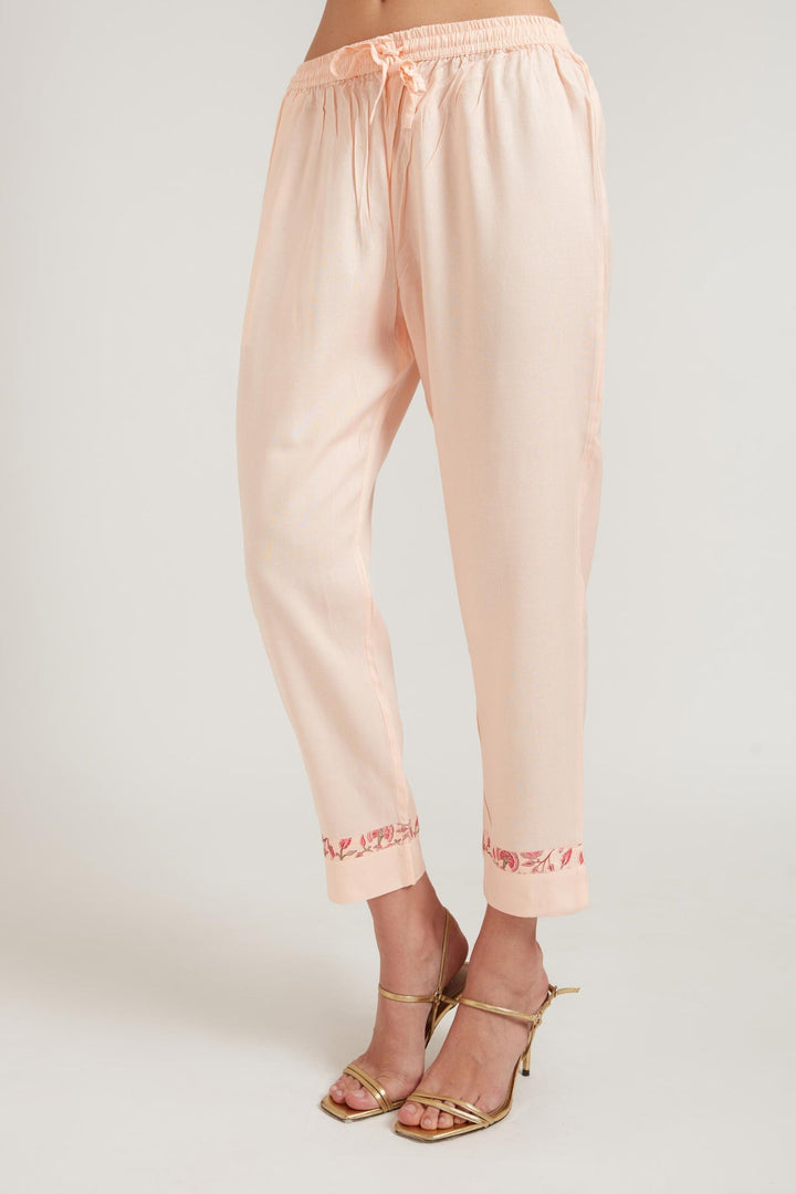 Neerus Orange cotton suit set - detail view 4
