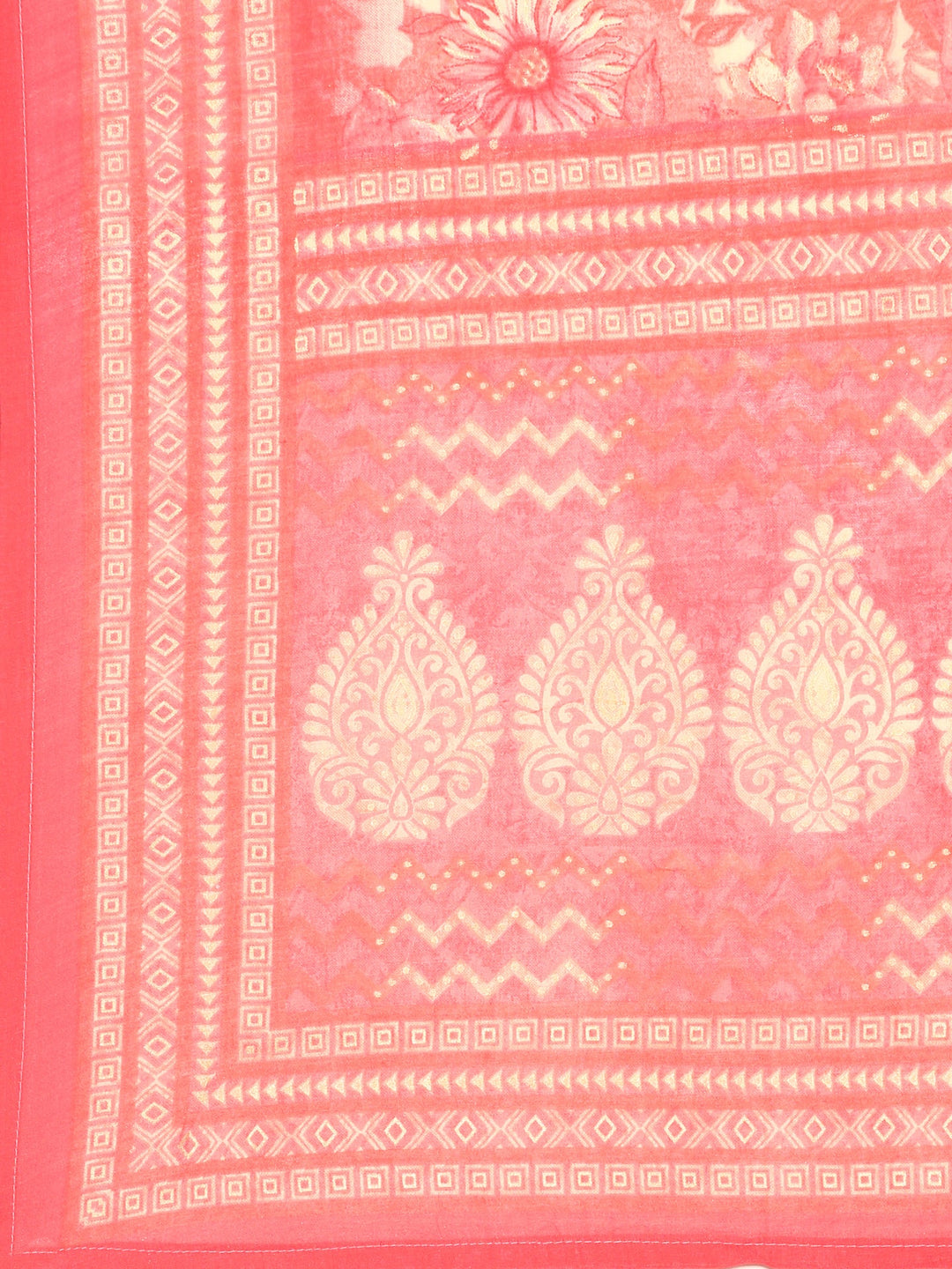 Neerus Pink modal printed suit set - detail view 4