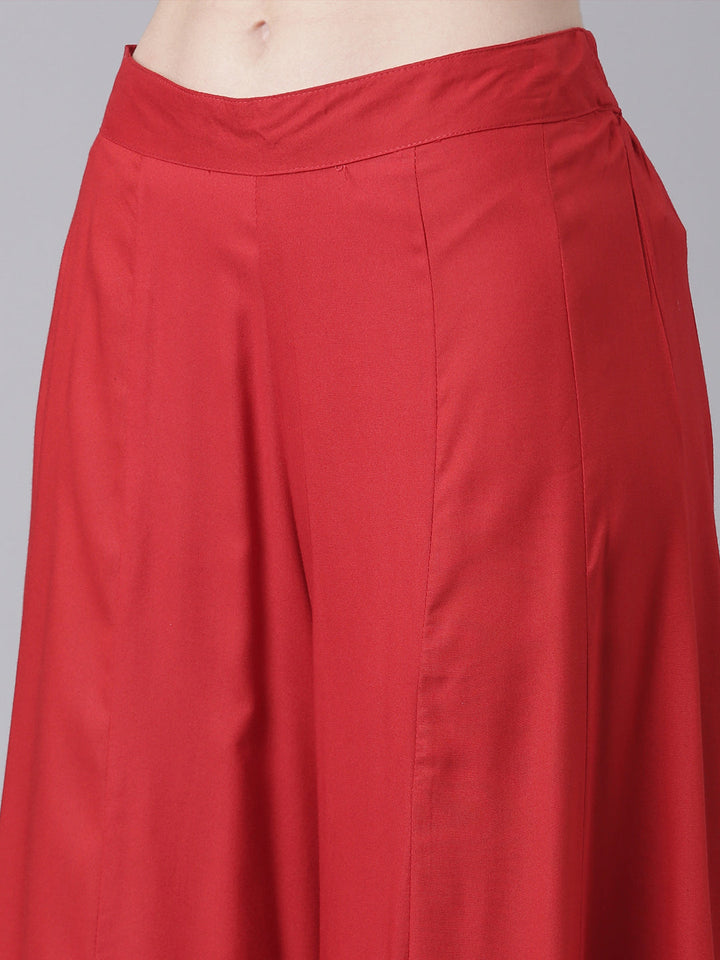 Neerus Multi Printed Straight Kurta and Palazzos With Dupatta